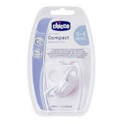 Chupeta Chicco Compact 0 A 6 Meses Cor Azul 