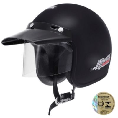 Capacete Aberto Com Viseira Liberty Compact Pro Tork - Preto