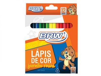 Lápis de Cor Jumbo 12 UN - BRW (IMAGEM ILUSTRATIVA)