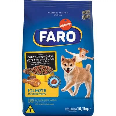 Ração Faro Cozidinho de Carne, Fígado e Frango para Cães Filhotes