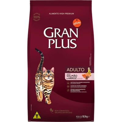 Ração GranPlus Salmão e Arroz para Gatos Adultos