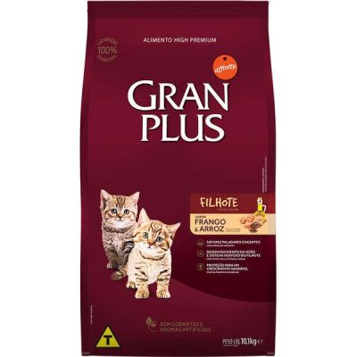 Ração GranPlus para Gatos Filhotes Sabor Frango e Arroz