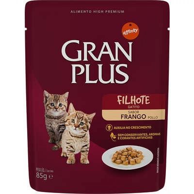 Ração Úmida GranPlus Sachê Frango para Gatos Filhotes 85g