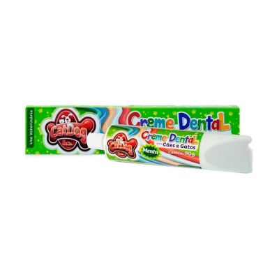 Creme Dental CatDog Para Cães e Gatos Caixa Sabor Menta