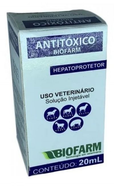 Antitoxico Biofarm 20ml Injetavel Hepatoprotetor Vitaminas