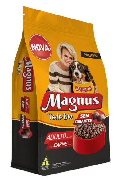 Magnus Premium Todo Dia Cães Adultos Sabor Carne Sem Corantes