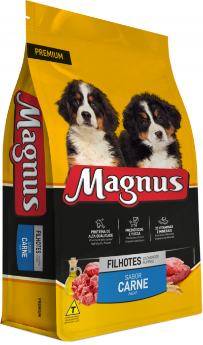 Magnus Premium Cães Filhotes Sabor Carne 10,1 kg