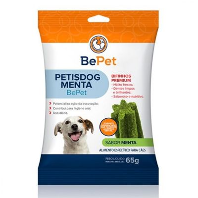 Petisco Para Caes Petisdog Menta Bepet - 65g