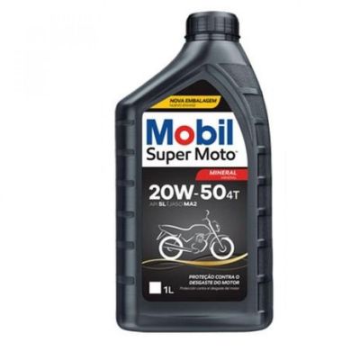 Oleo de Moto Mobil Super Moto 20w50 Mineral 4t 1lt