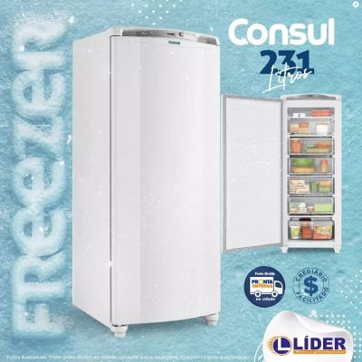 Freezer Vertical Consul, Conta com 231 litros