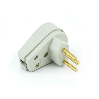 PLUG ANGULAR TOMADA ELÉTRICA 2P 20A BRANCO