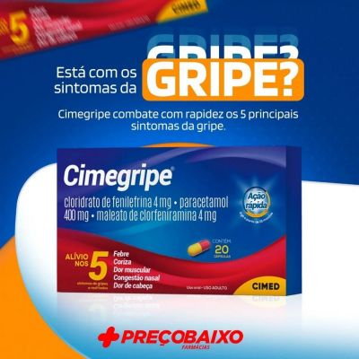 Cimegripe Com 20 Cápsulas