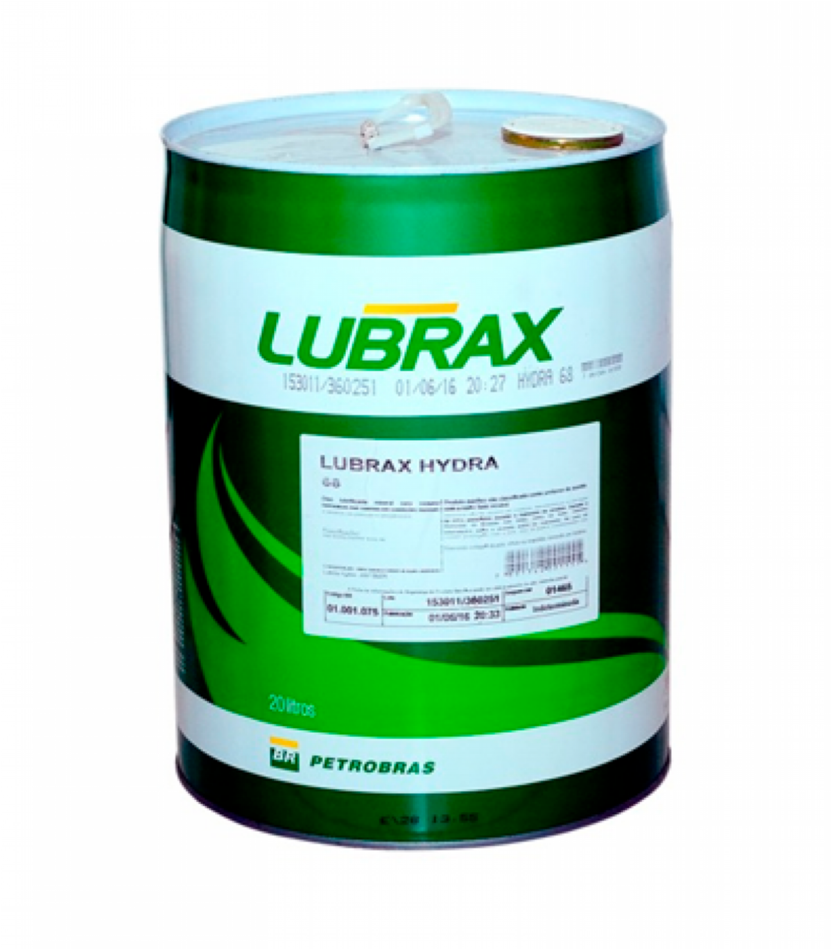 Óleo Lubrificante Lubrax Hydra 68 20l 