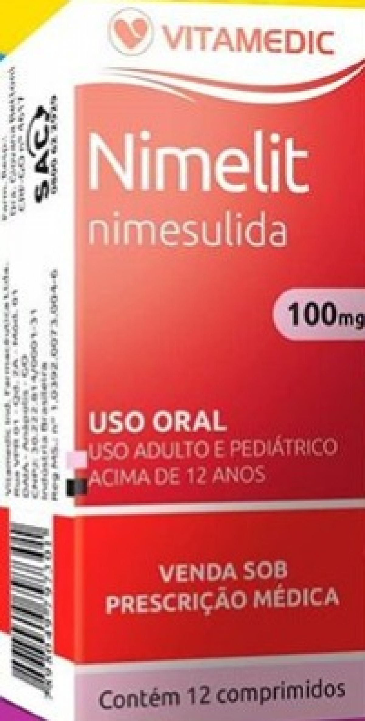 Comprar Nimelit 50mg/mL, caixa com 1 frasco gotejador com 15mL de suspensão  de uso oral